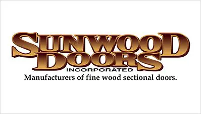 A logo for sunwood doors, inc.