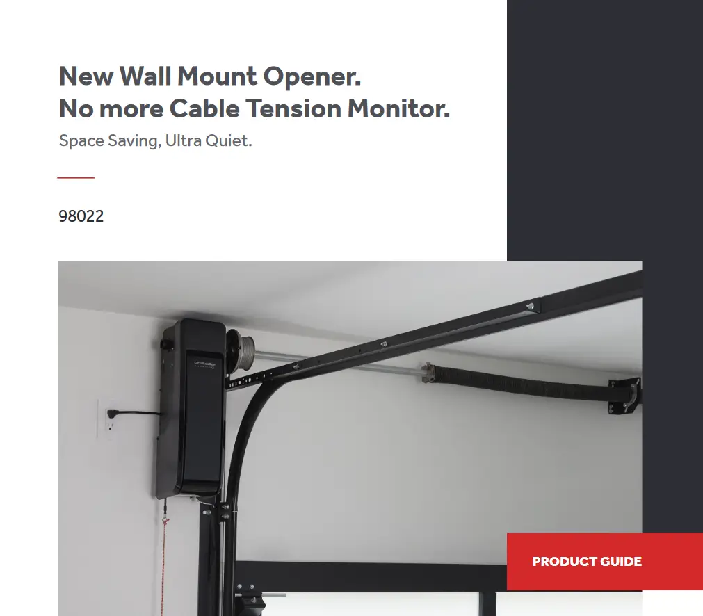 A picture of the new wall mount opener.