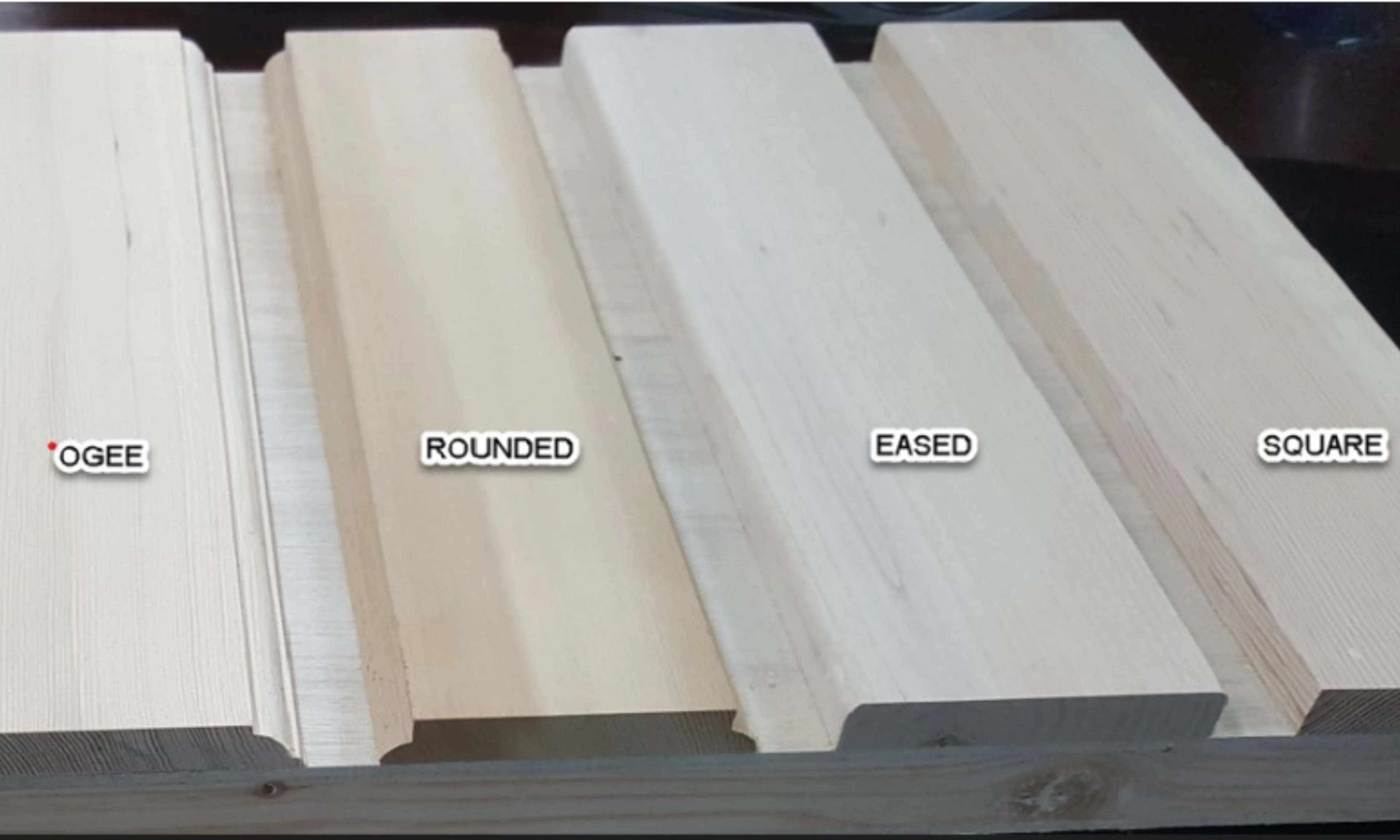 A picture of two different types of wood.